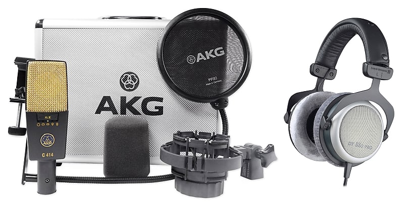 Студийный микрофон AKG C414 XLII+DT-880-PRO-250 студийный конденсаторный микрофон akg c414 xlii p11998