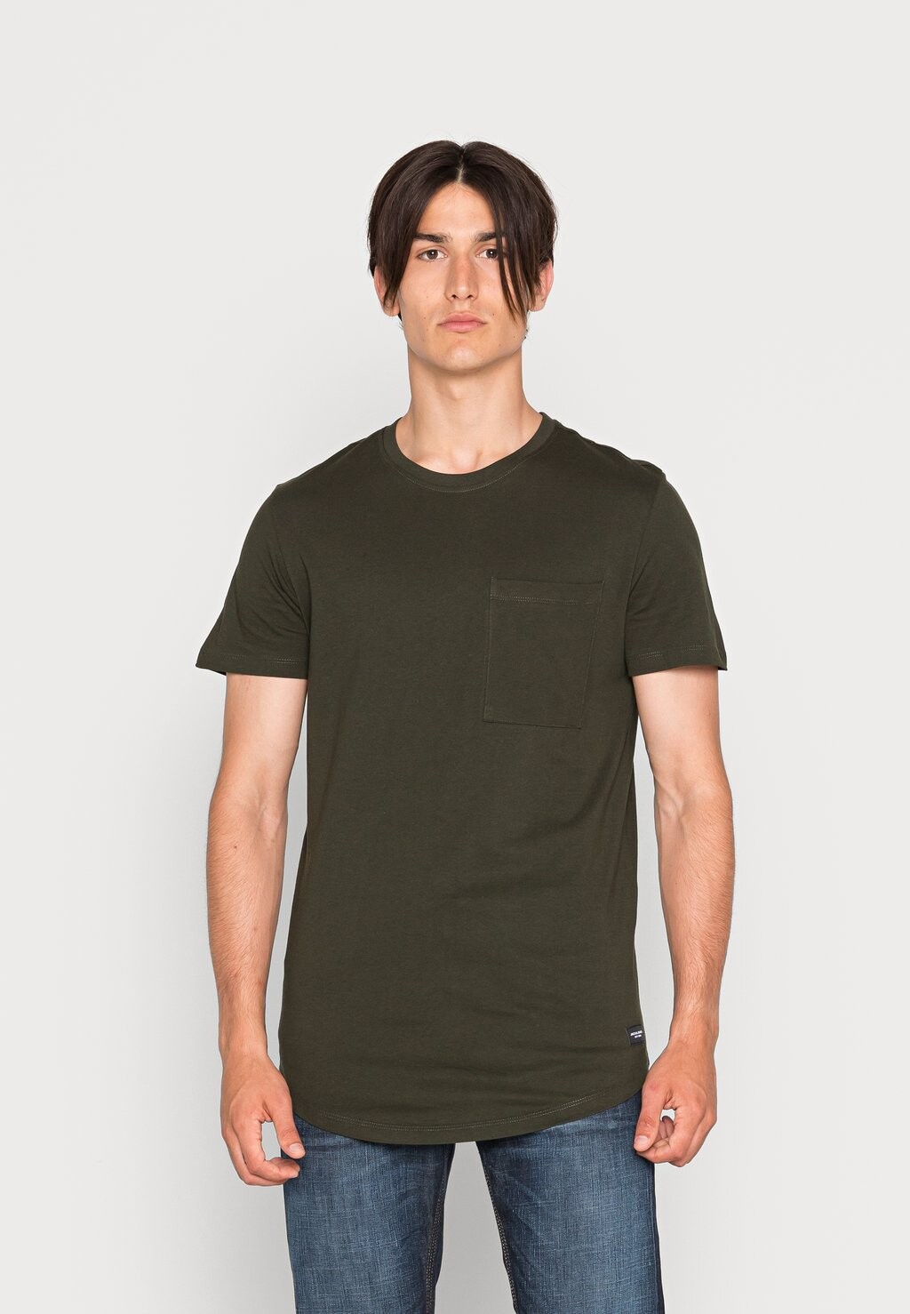 

Базовая футболка JJENOA POCKET TEE CREW NECK Jack & Jones, цвет rosin