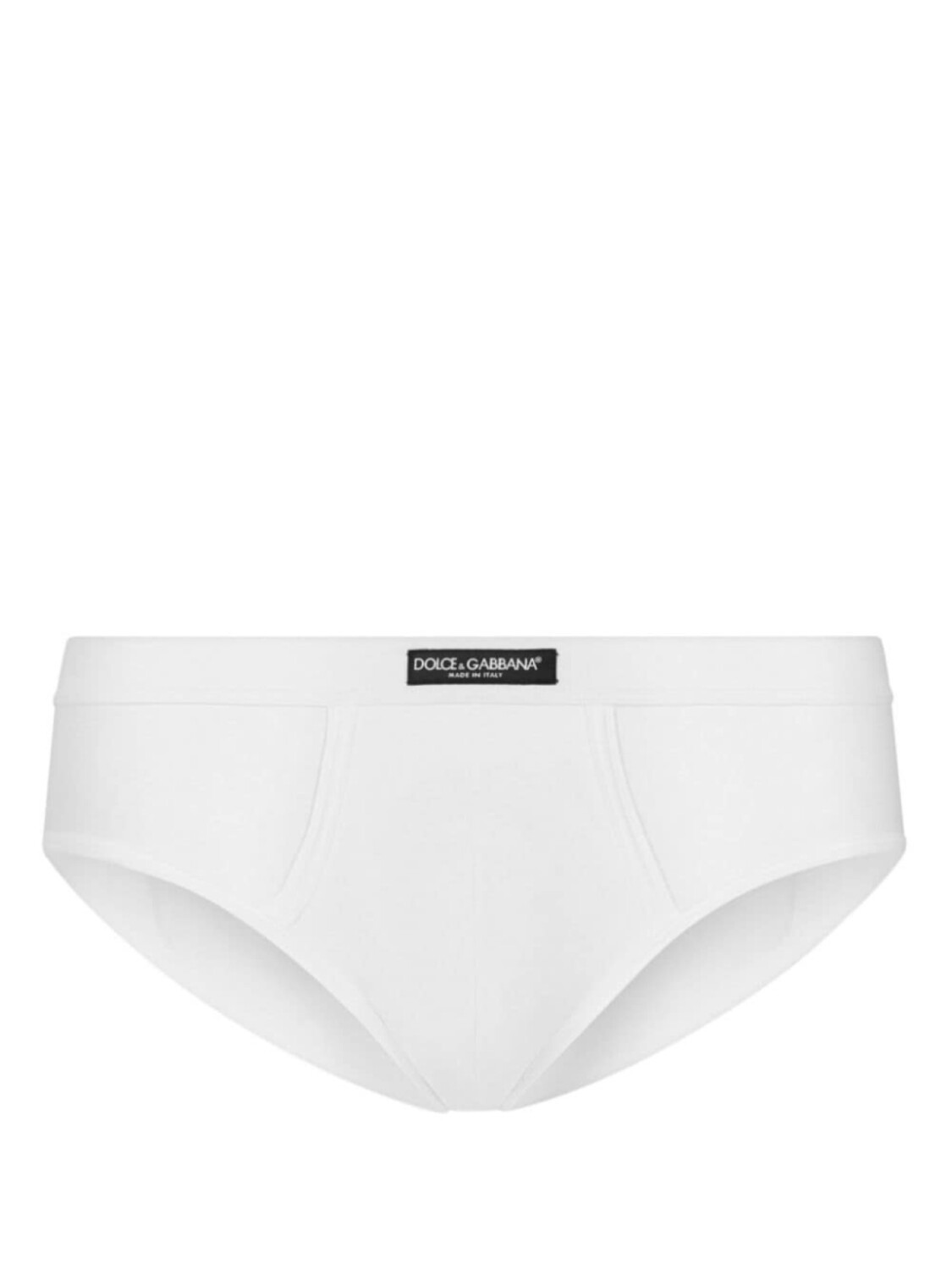 

Dolce & Gabbana трусы-брифы с нашивкой-логотипом, белый