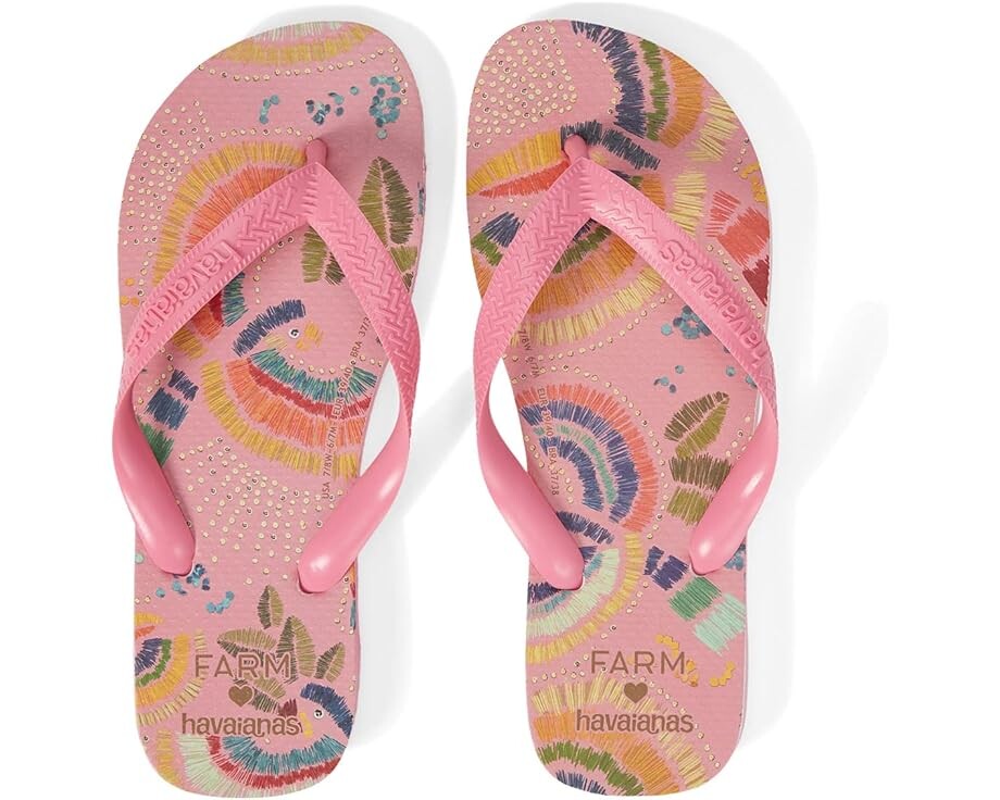 

Сандалии Havaianas Farm Rio Pink Birds, цвет Pink Lemonade