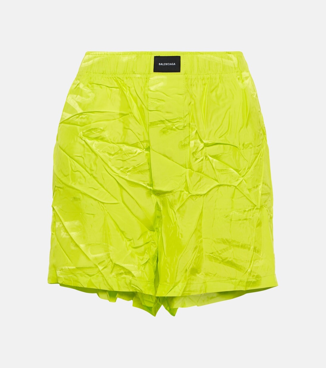 

Жаккардовые пижамные шорты с логотипом Balenciaga, желтый