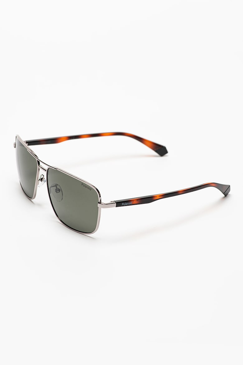 Прямоугольные поляризационные солнцезащитные очки Polaroid, коричневый солнцезащитные очки polaroid прямоугольные оправа пластик с защитой от уф поляризационные для мужчин коричневый