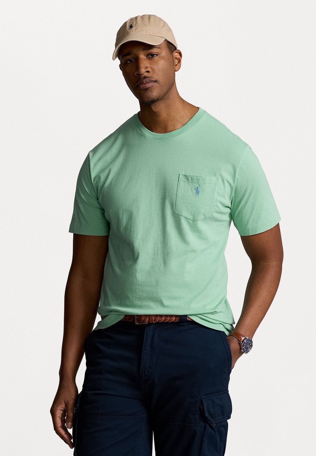 Базовая футболка Polo Ralph Lauren Big & Tall, мята