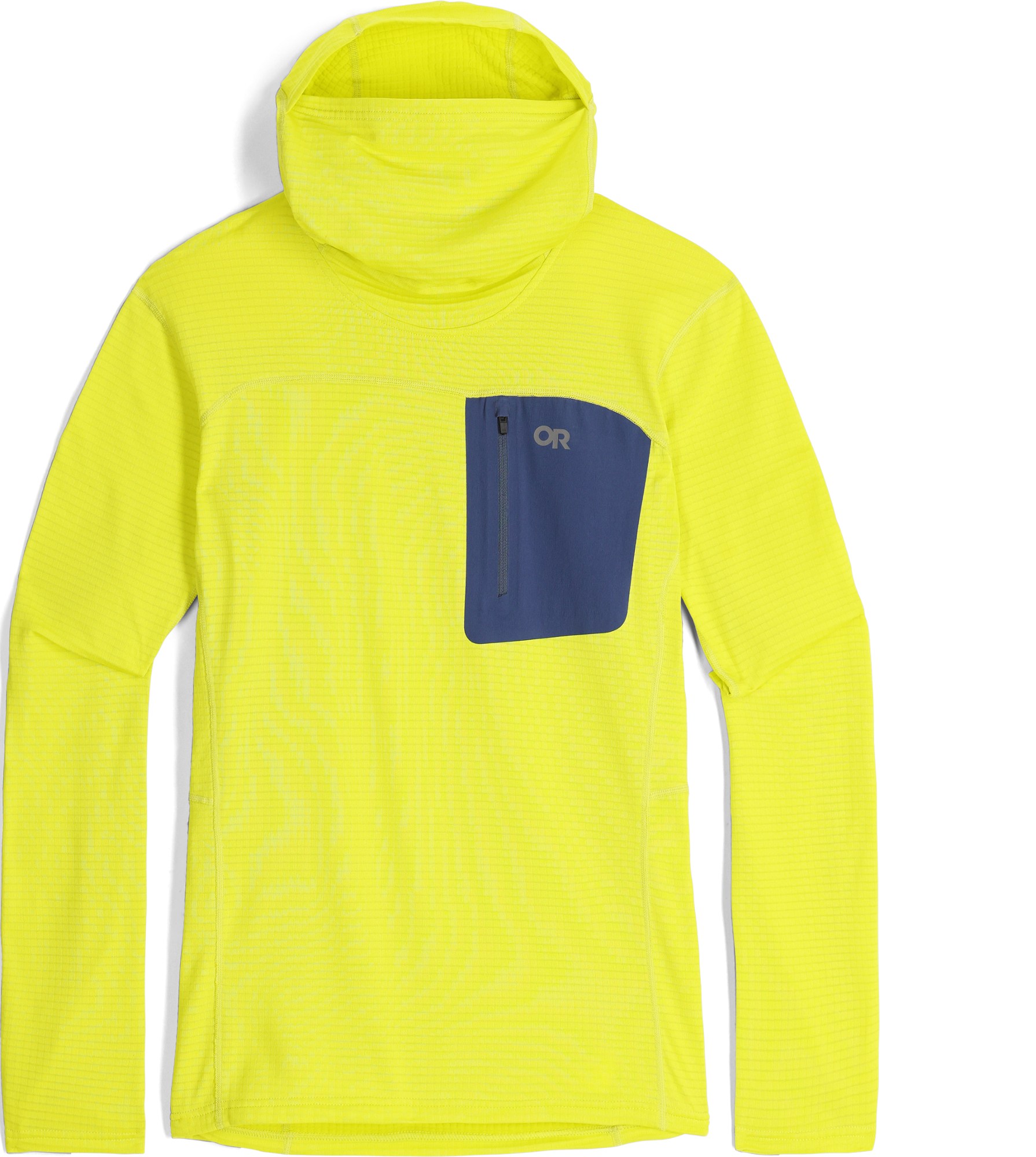 цена Флисовый пуловер с капюшоном Vigor Grid - Мужской Outdoor Research, желтый