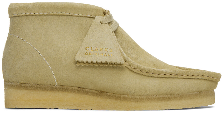 

Clarks Originals Серо-коричневые дерби Wallabee, Коричневый
