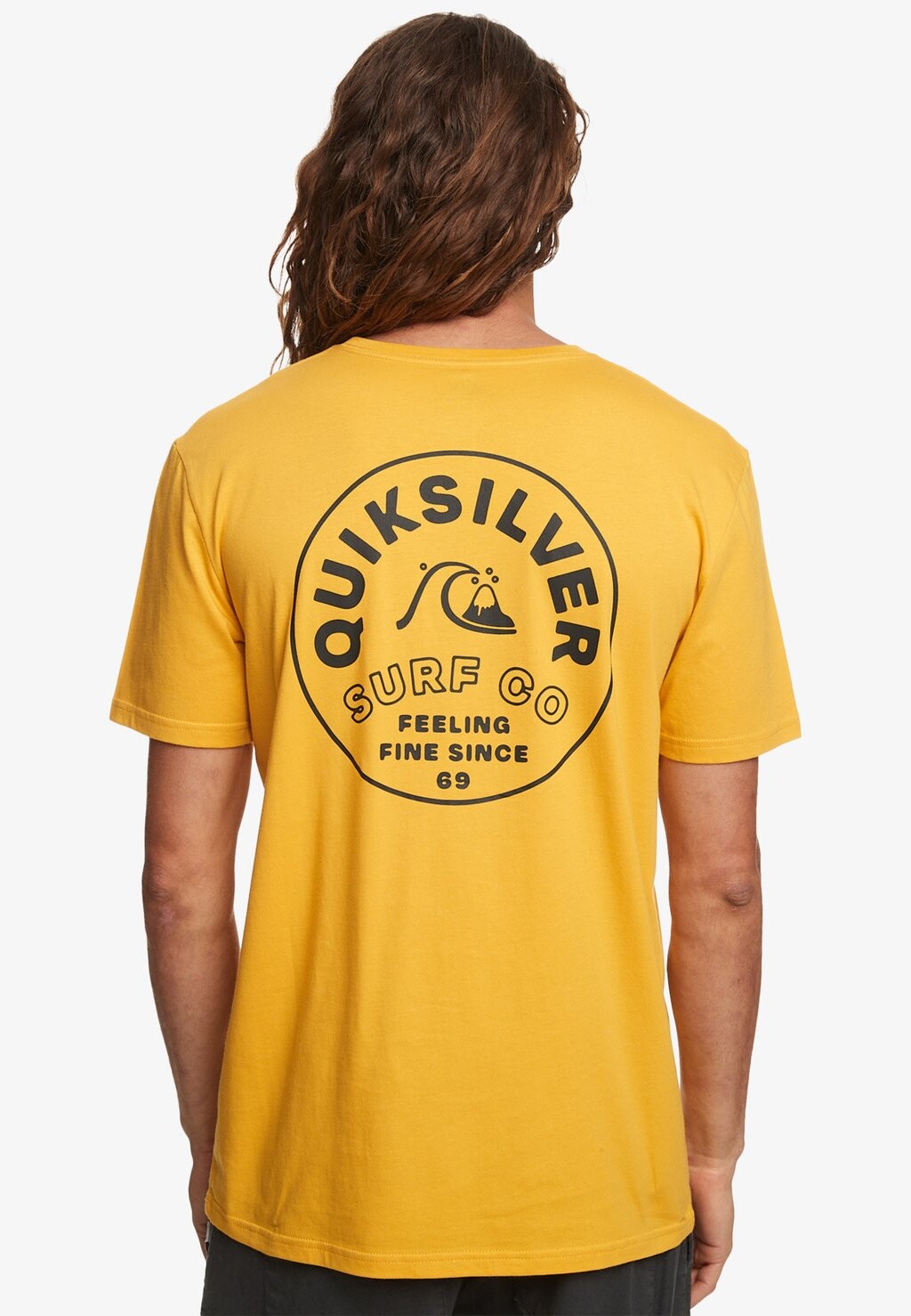 

Футболка с принтом Quiksilver, желтый