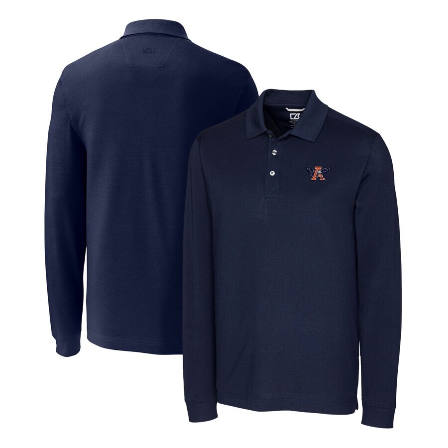 

Поло с длинным рукавом Cutter & Buck Auburn Tigers, нави