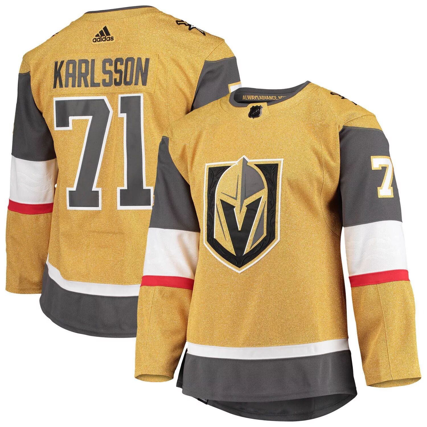 

Мужское джерси William Karlsson Gold Vegas Golden Knights Alternate Primegreen Authentic Pro Player adidas