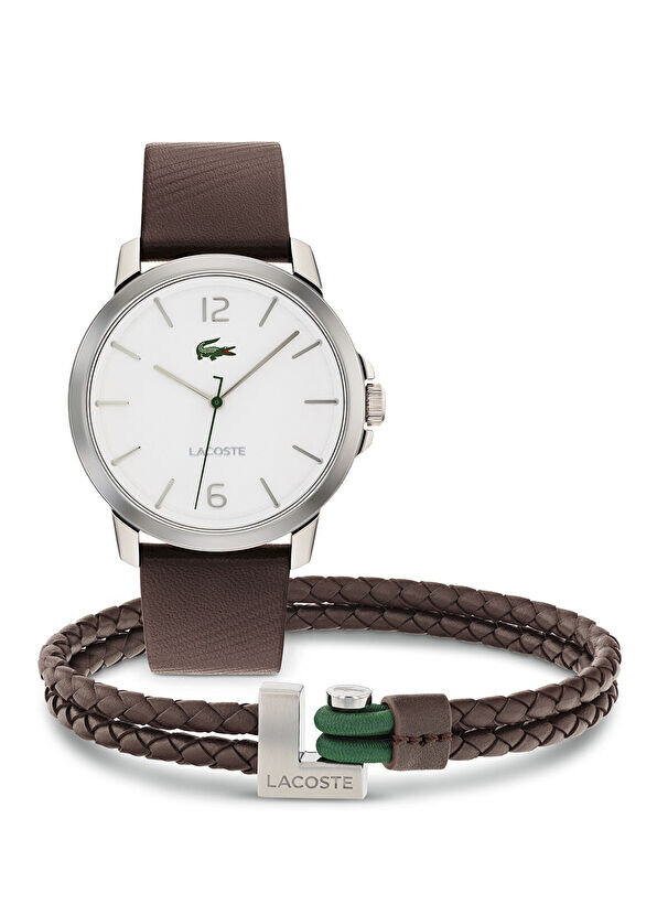 

Lac2070027 комплект мужских наручных часов и браслета Lacoste, коричневый