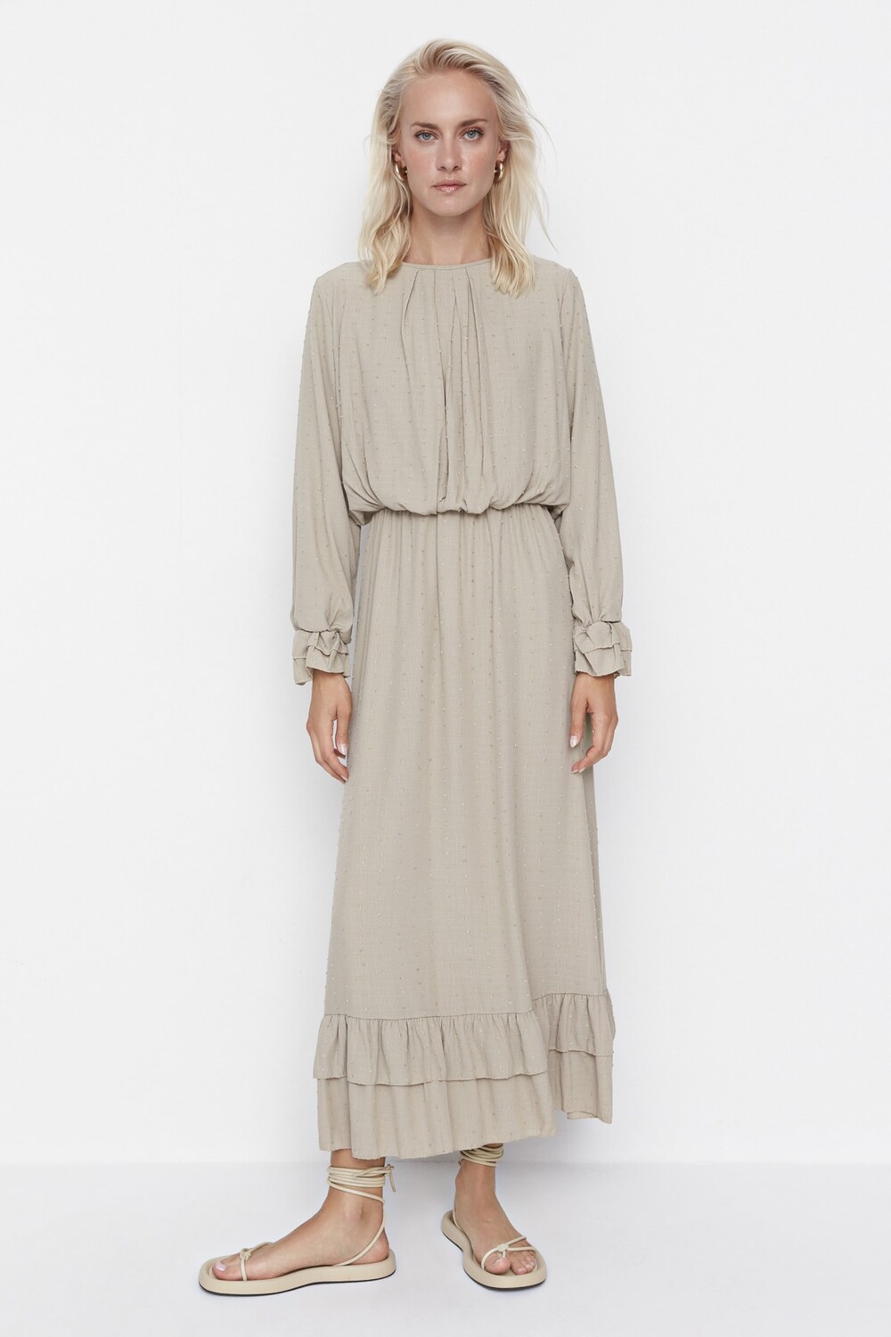 

Платье - Зеленое - Фигуристка Trendyol Modest, зеленый