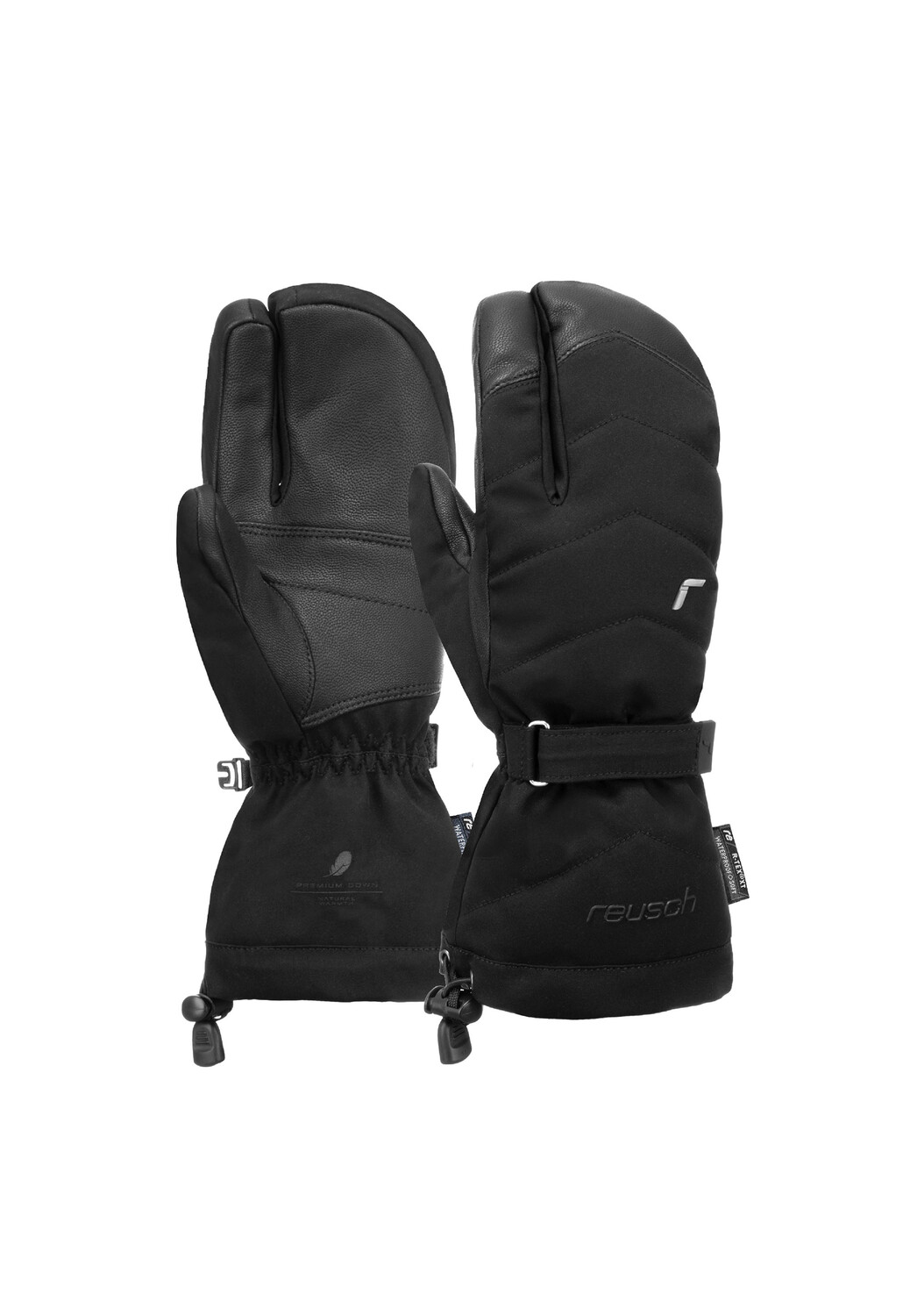 

Варежки Reusch 3 Finger Nadia R TEX XT Lobster, цвет 7700 black