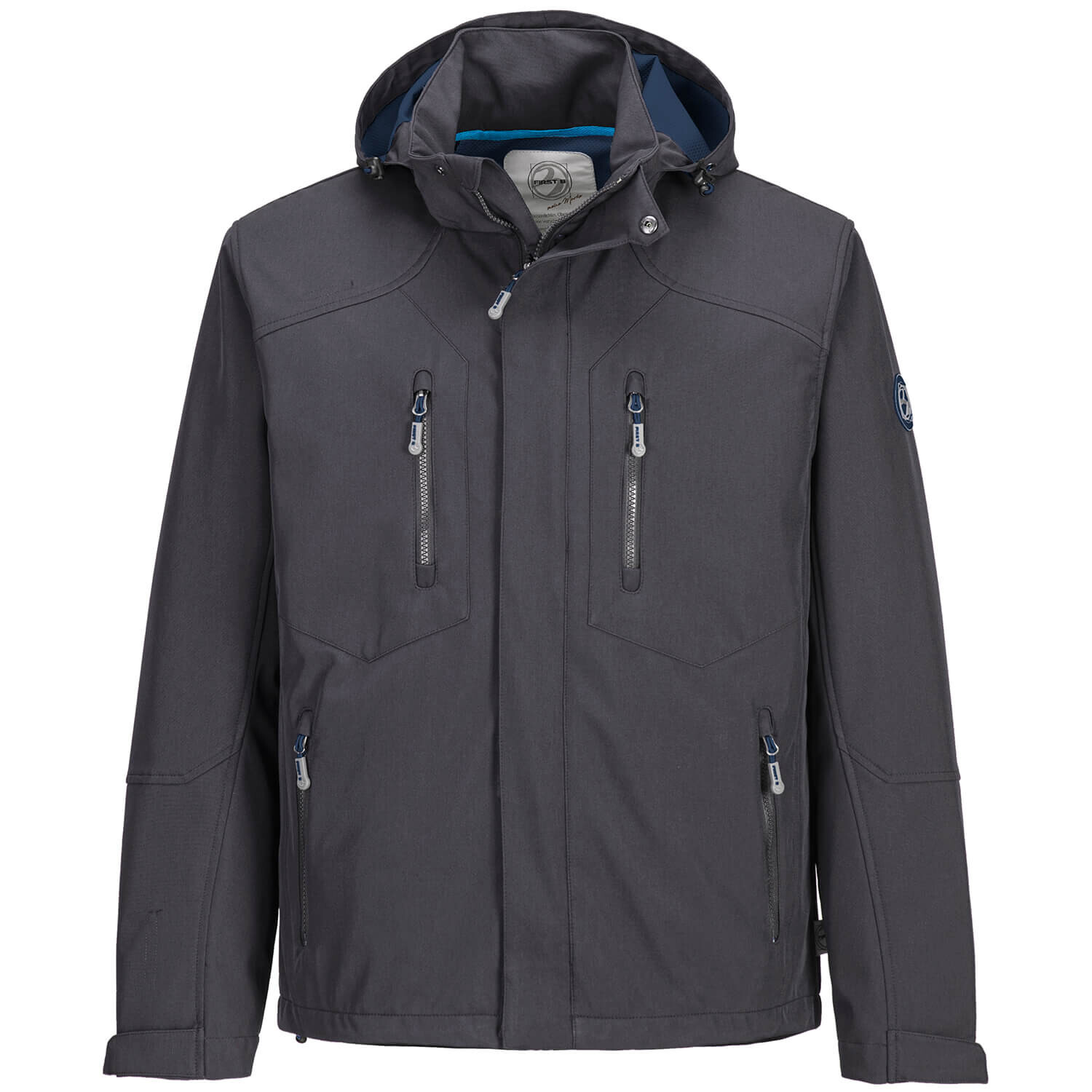 

Куртка First B Softshelljacke melange, цвет anthrazit melange