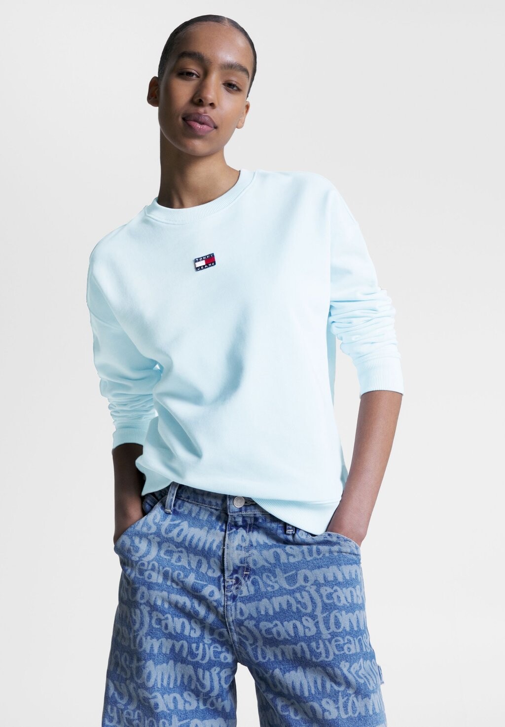 

Толстовка с капюшоном Tommy Jeans, синий