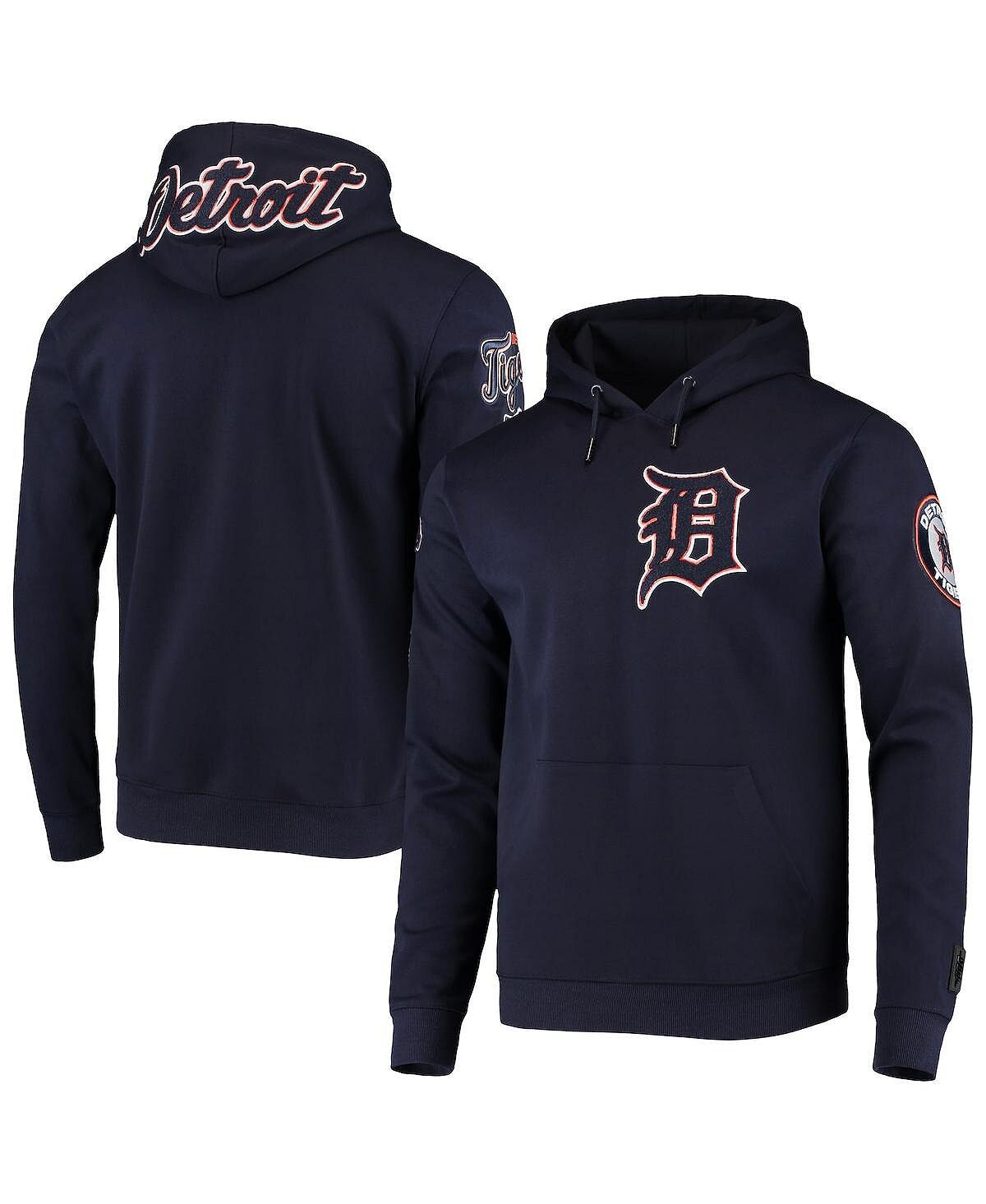 

Мужской темно-синий пуловер с капюшоном и логотипом команды Detroit Tigers Team Pro Standard