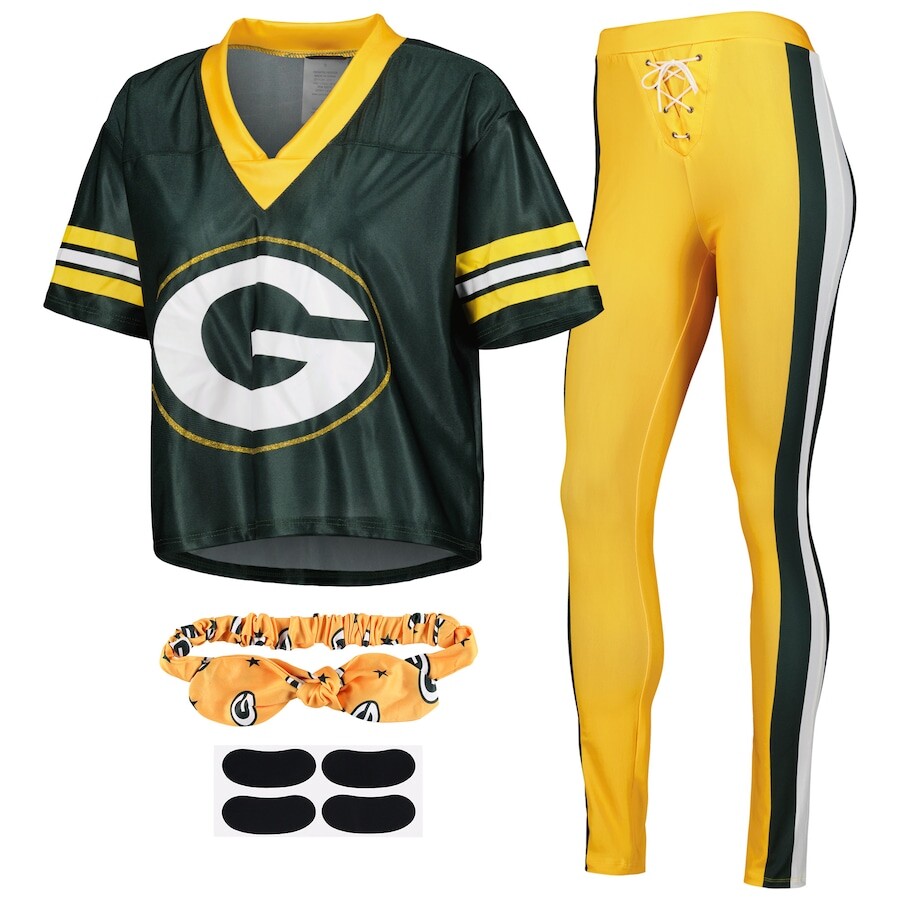 

Пижамный комплект Jerry Leigh Green Bay Packers, зеленый