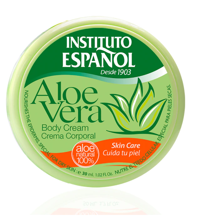Крем для тела Crema Corporal Aloe Vera Instituto Español, 30 крем для тела body superfood crema corporal calmante con aloe vera y magnesio garnier 380 ml