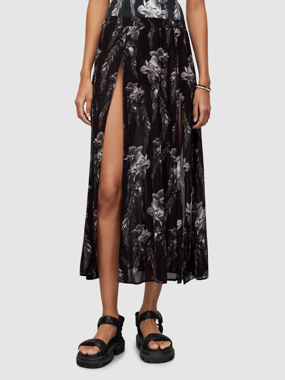 

Юбка AllSaints Cari Mia, черный