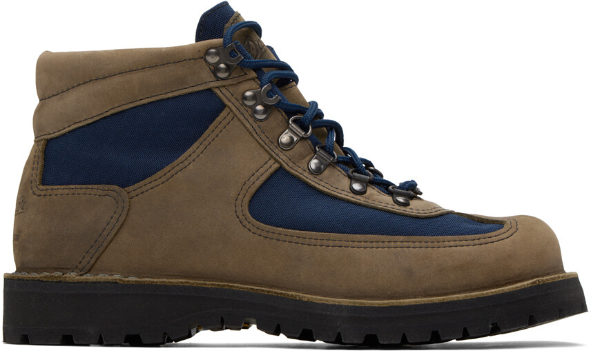 

Легкие ботинки Danner с коричневыми и темно-синими перьями