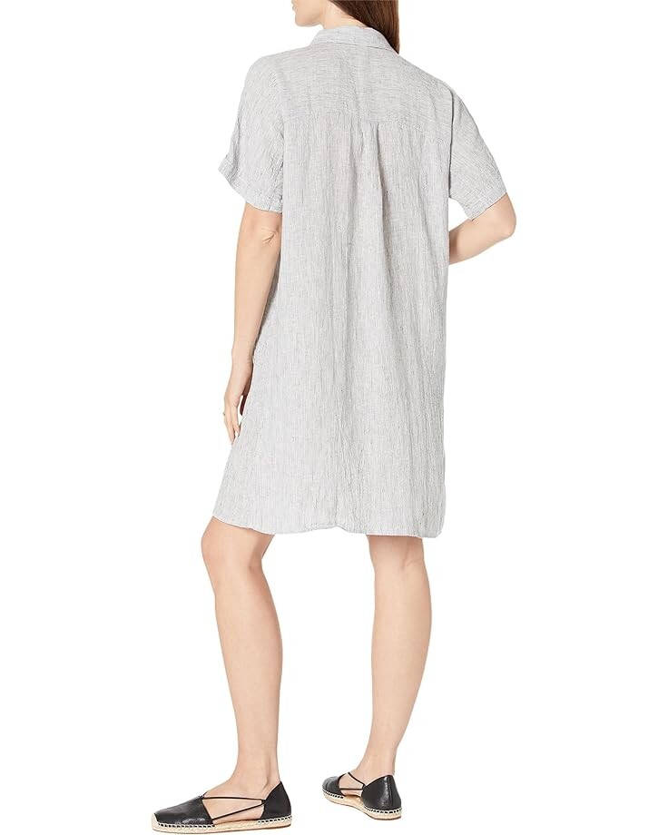 

Платье Eileen Fisher Petite Short Sleeve Knee Length Dress, белый