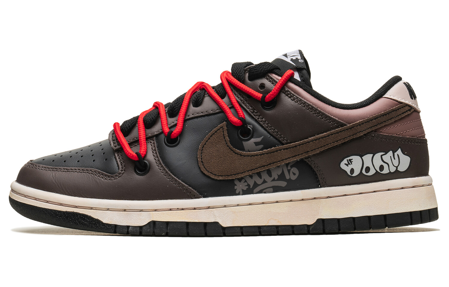 

Кроссовки Nike Dunk Skateboarding Shoes Unisex Low-top Gray, черный/коричневый