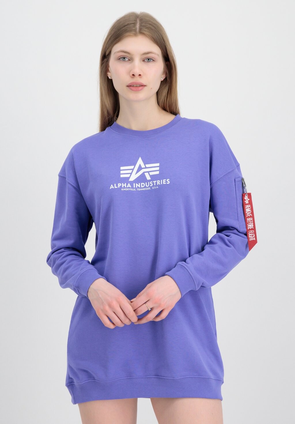 

Толстовка с капюшоном Alpha Industries, фиолетовый