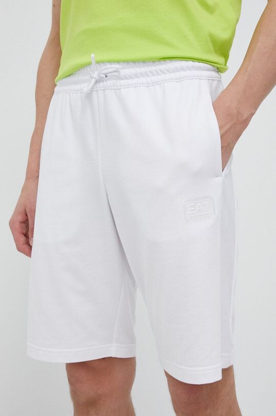 

Хлопковые шорты EA7 Emporio Armani, белый