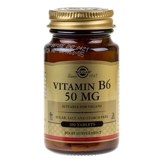 Solgar, Витамин В6, 50 мг, 100 таблеток solgar витамин в6 50 мг 100 таблеток