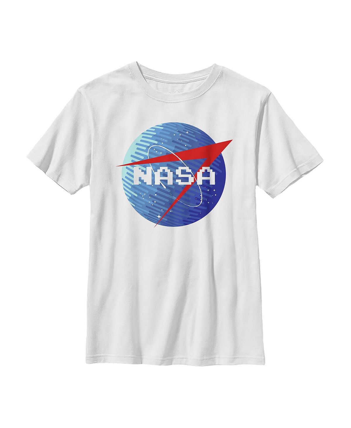 

Детская футболка с логотипом Retro Pixel Company для мальчиков NASA