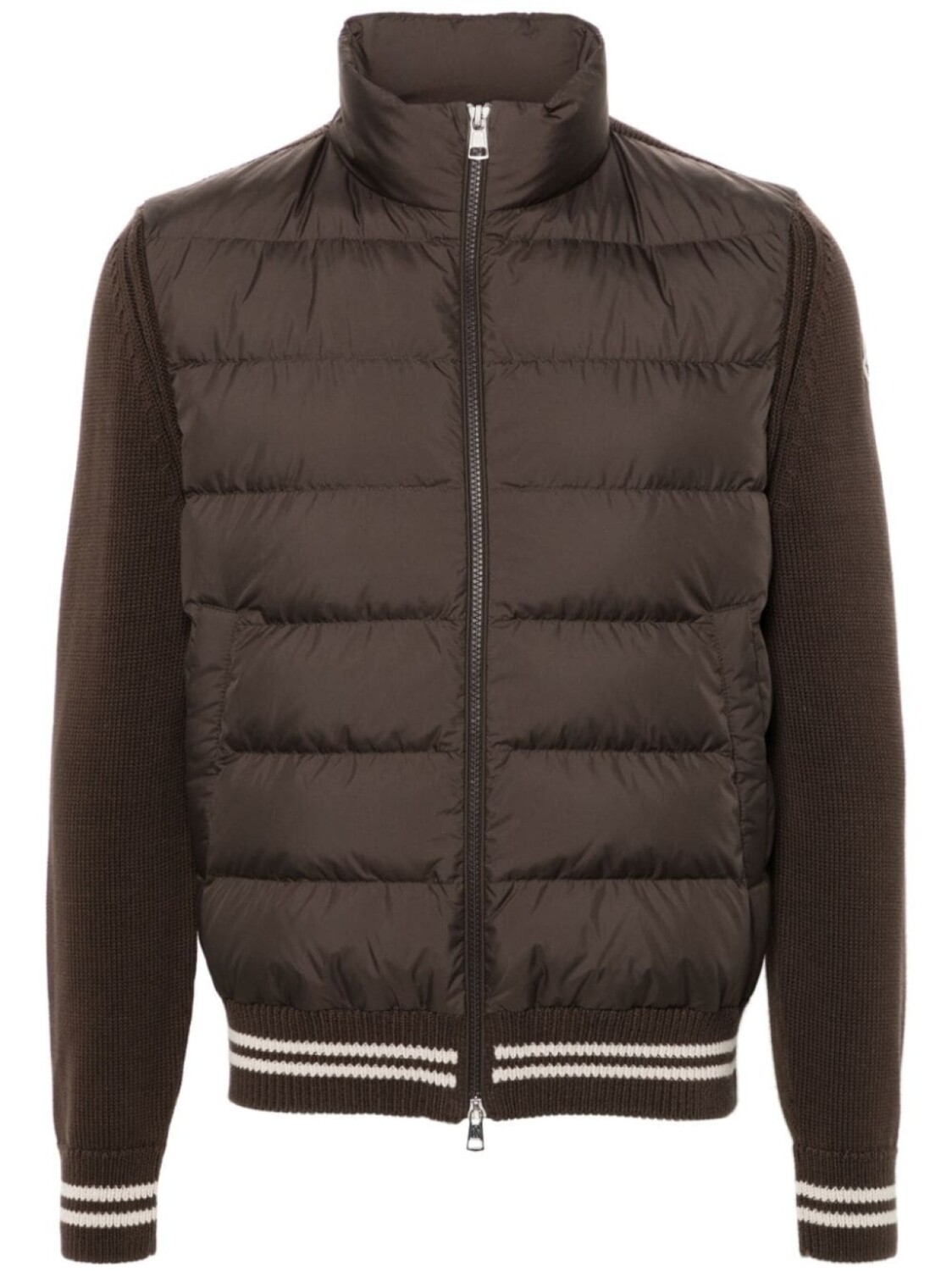 

Moncler куртка с панельным дизайном, коричневый