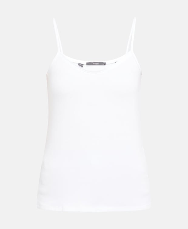 

Топ на тонких бретельках Esprit, белый