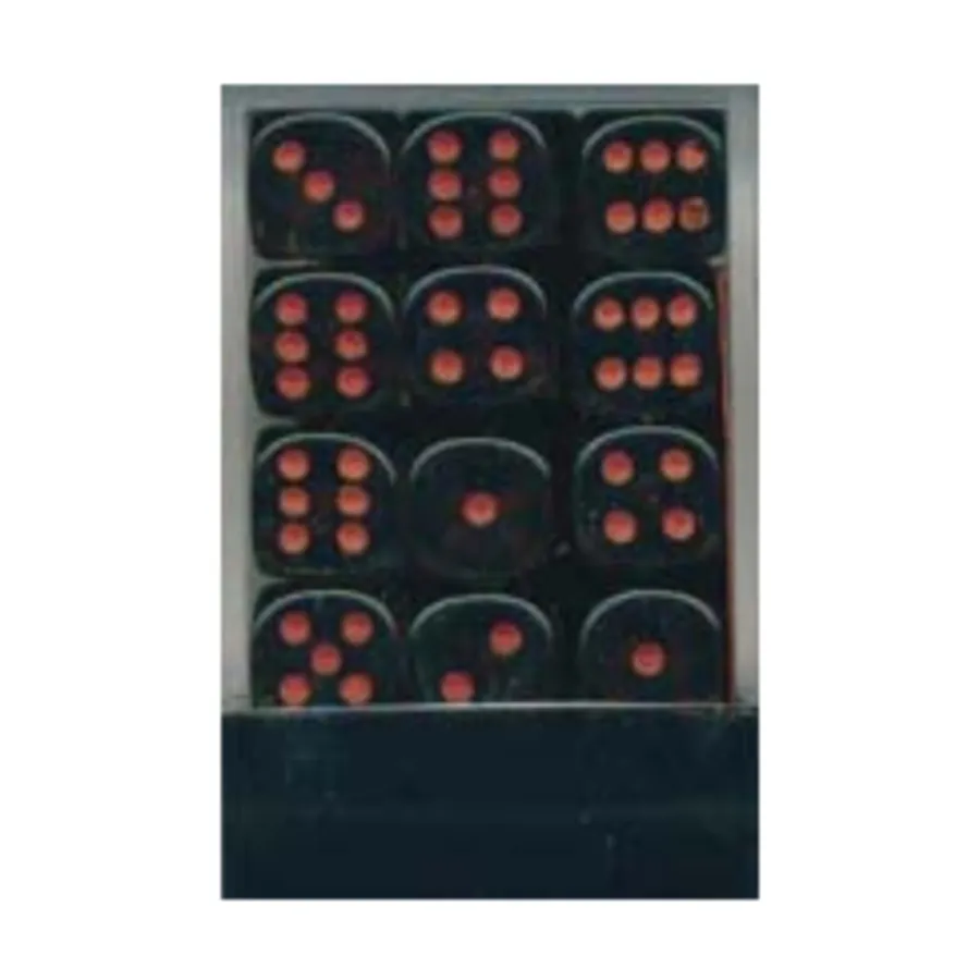 

d6 12 мм Дымчатый с красным (36), Dice - Translucent - d6 (Chessex)