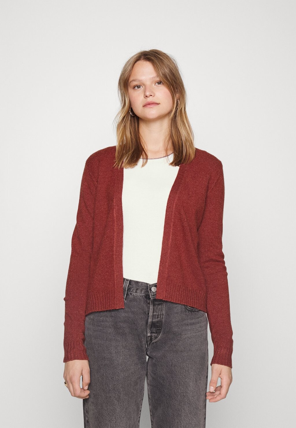 

Кардиган VILA Viril Short Cardigan, обожженный кирпич