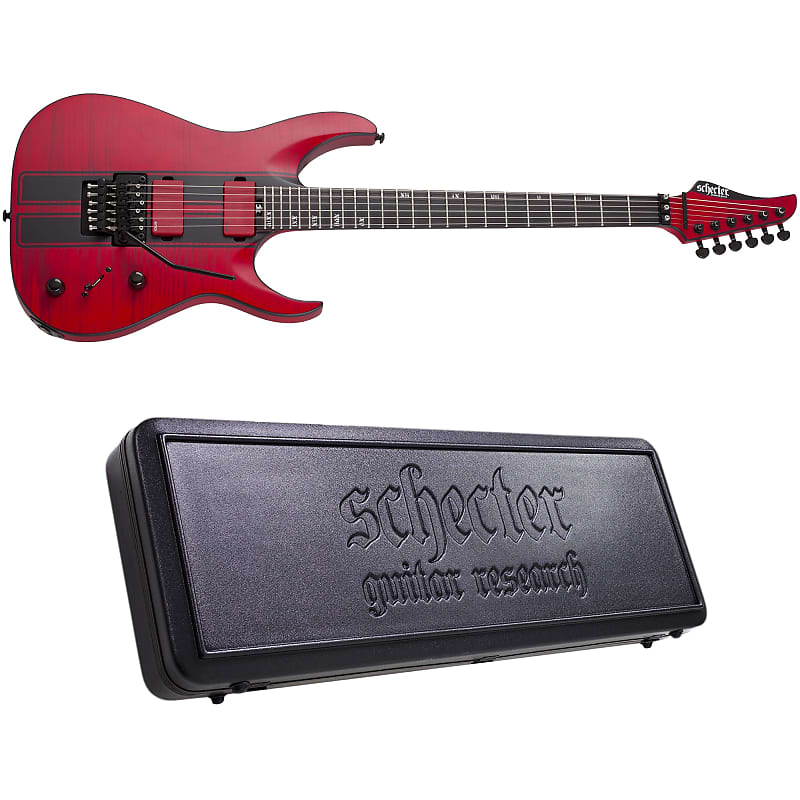 Электрогитара Schecter Banshee GT FR Satin Trans Red Electric Guitar + Hard Case электрогитара schecter banshee gt fr s tp