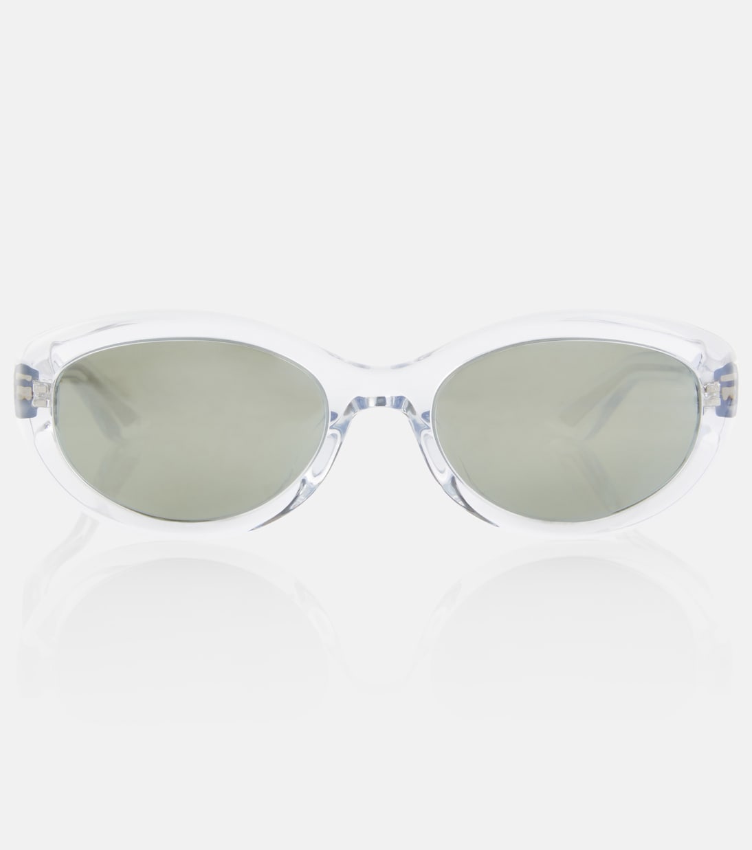 цена Овальные солнцезащитные очки x oliver peoples 1969c Khaite, белый