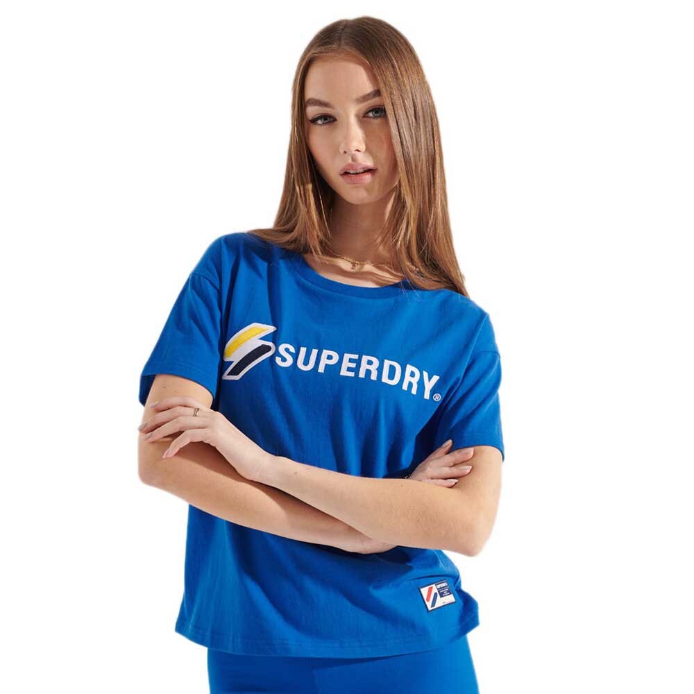 

Футболка Superdry Sportstyle Graphic Boxy, синий