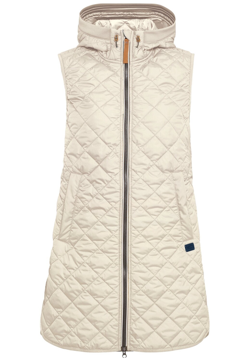 

Утепленный жилет Camel Active Lange aus recyceltem Polyester, кремовый