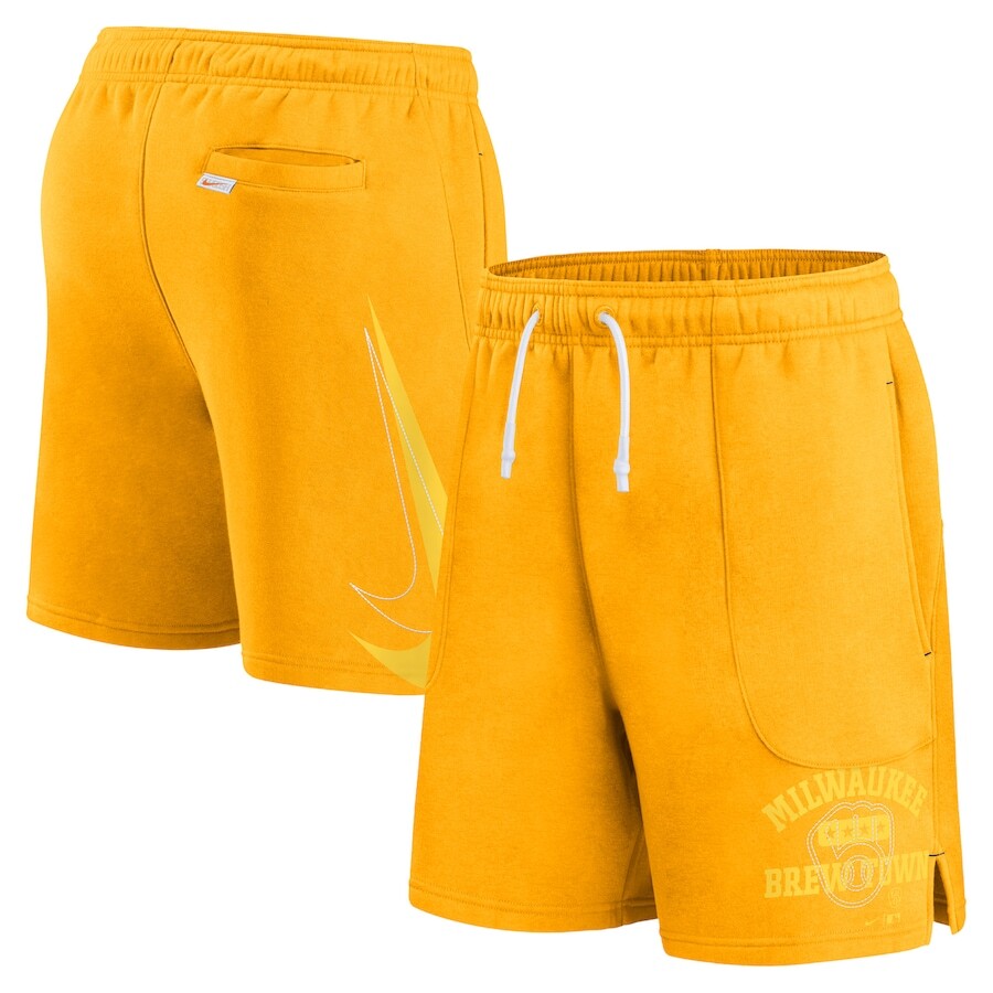 Шорты Nike Milwaukee Brewers, золотой