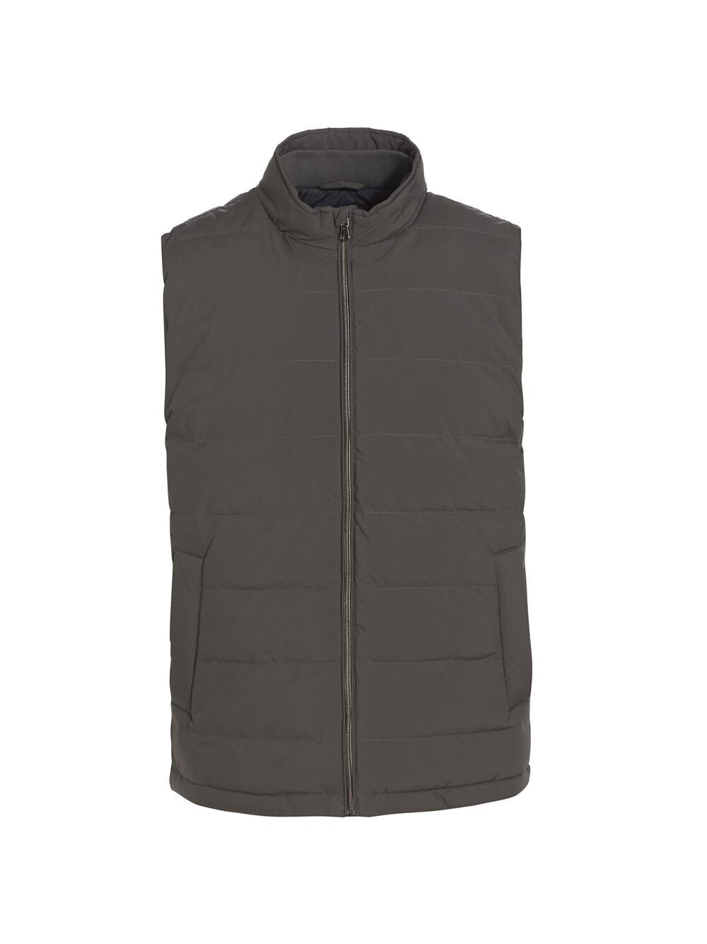 

Пуховик из тканого пуха Saks Fifth Avenue, Серый