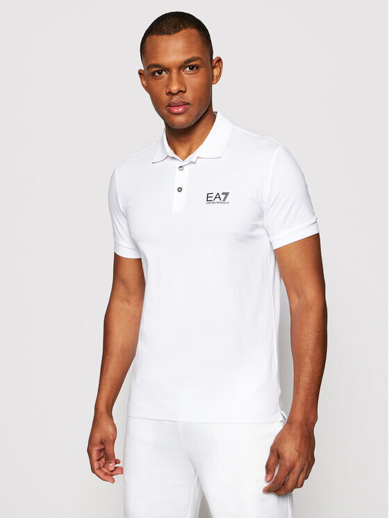 

Рубашка поло стандартного кроя Ea7 Emporio Armani, белый