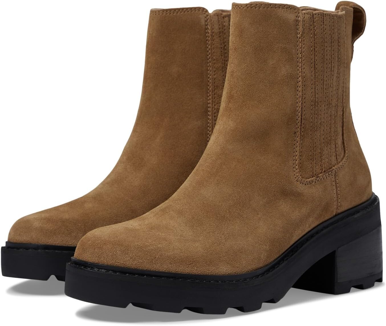 

Ботинки Madewell The Gwenda Platform Ankle Boot in Suede, цвет Toffee