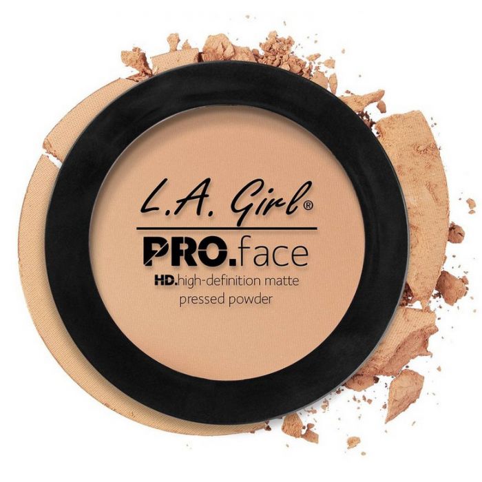 Пудра для лица Pro Face Pressed Powder Polvo de Maquillaje L.A. Girl, Buff face shading powder palette highlighter makeup face contouring grooming pressed powder
