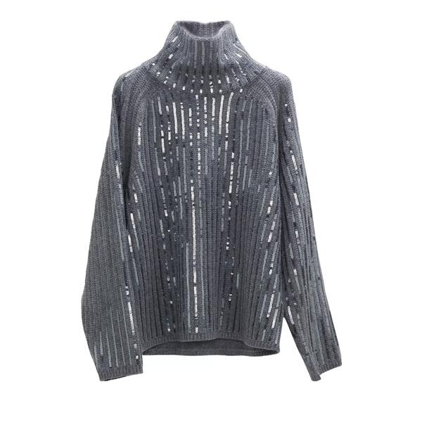 

Пулловер sequin statements pullover 939 true grey Dorothee Schumacher, серый