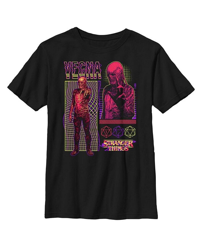 

Детская футболка Очень странные дела Vecna Evil Villain для мальчиков Netflix, черный