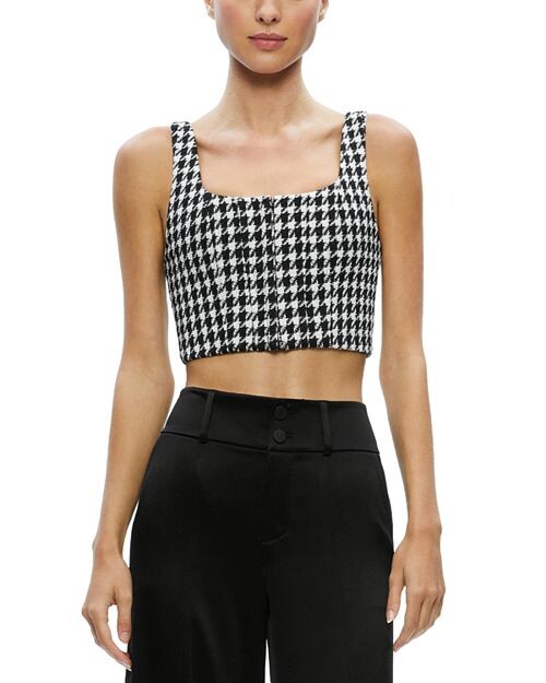 

Корсетный топ Бреслин на косточке Alice and Olivia, цвет Multi