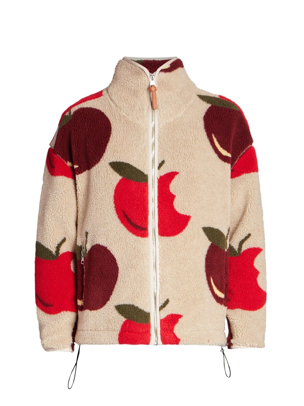 

Куртка на молнии из флиса Apple JW Anderson, бежевый