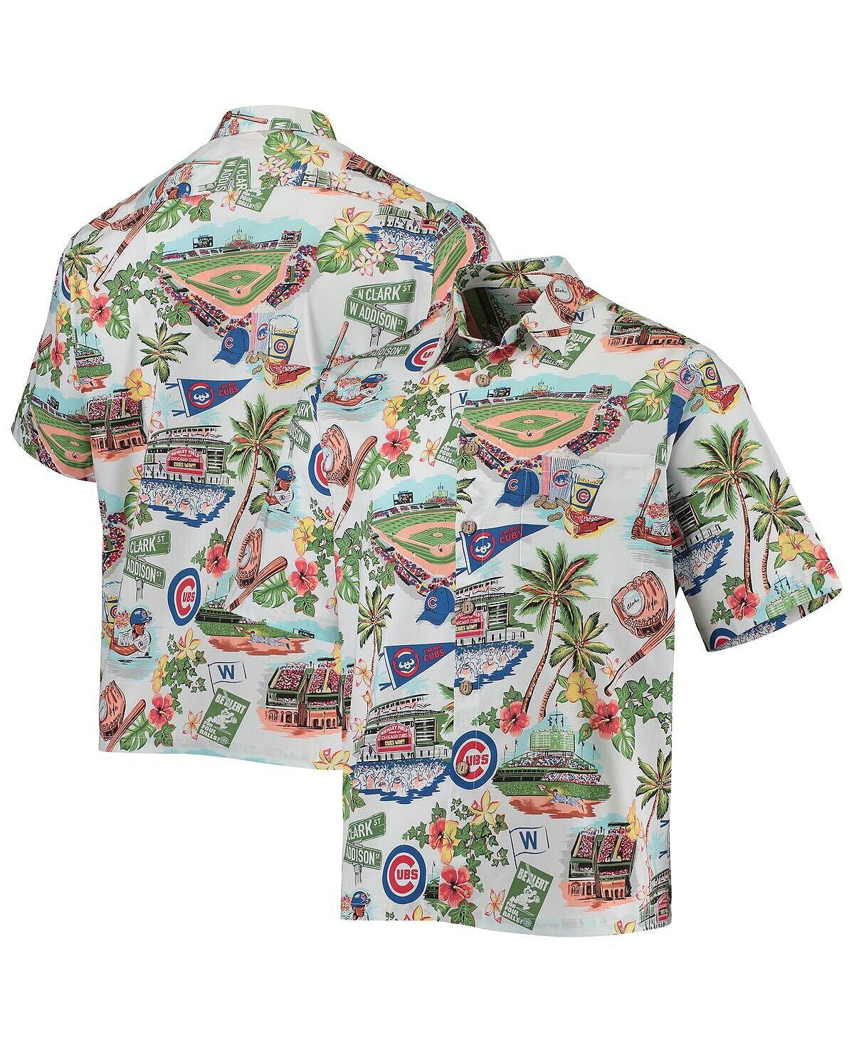 

Мужская белая рубашка на пуговицах Chicago Cubs Scenic Reyn Spooner