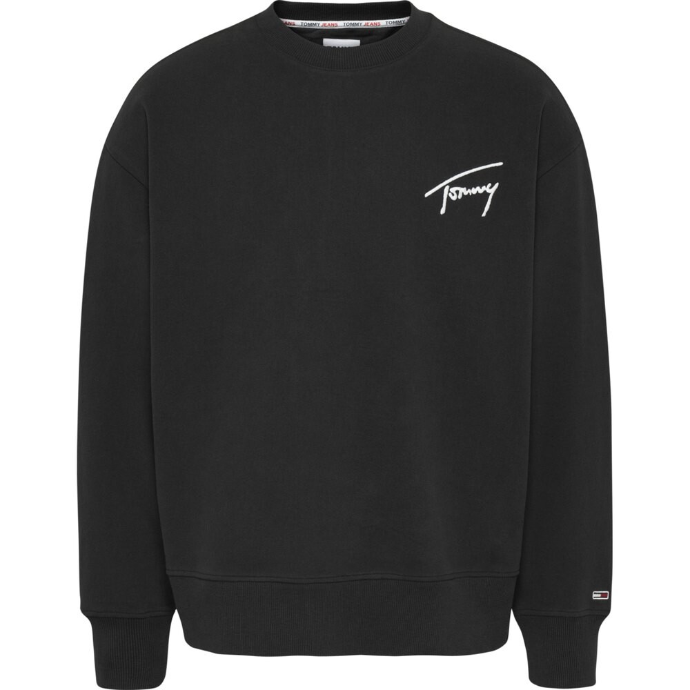 

Толстовка Tommy Jeans Signature, черный