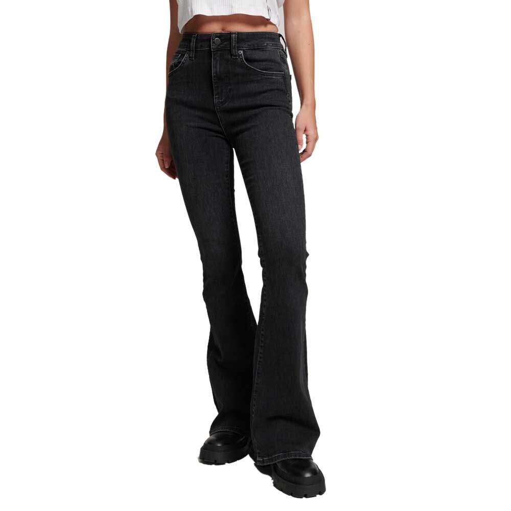 

Джинсы Superdry Studios High Rise Skinny Flare, черный