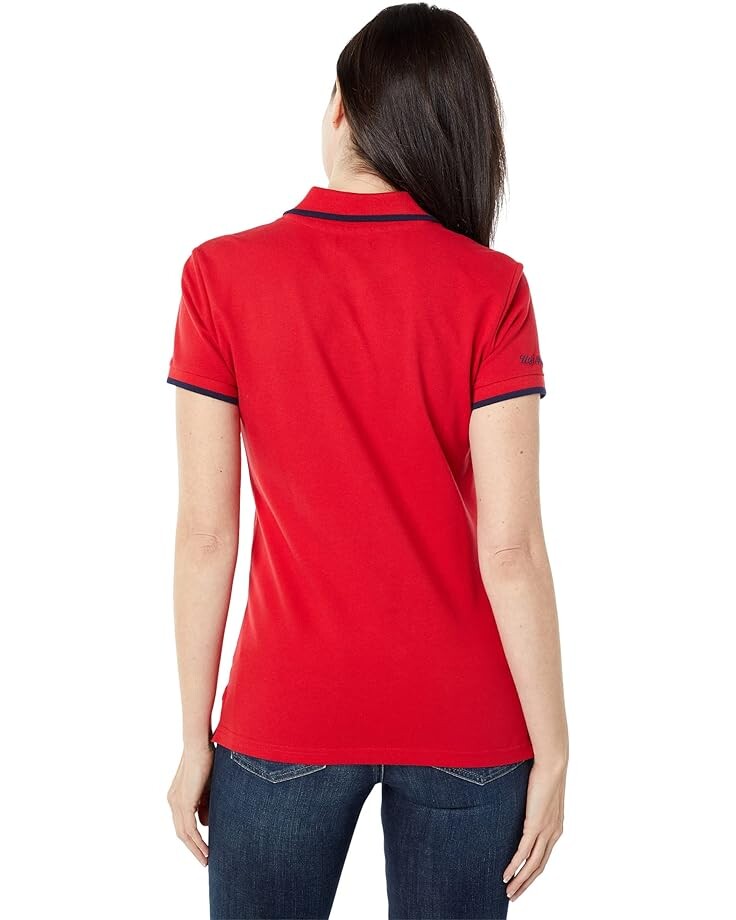 

Поло U.S. POLO ASSN. Classic Stretch Pique Polo Shirt, цвет Racing Red