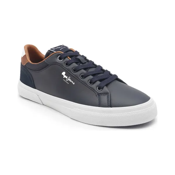 

Кроссовки Kenton с добавлением кожи Pepe Jeans London, синий